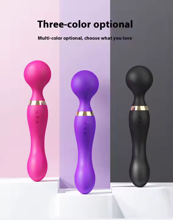 Gode vibrateur puissant pour femmes, Double tête, baguette magique AV, masseur, stimulateur de Clitoris, point G, jouet sexuel féminin, produits pour adultes